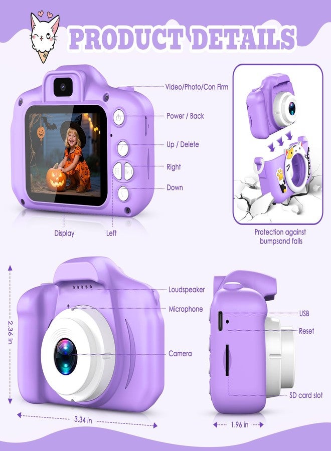 DITUPAN Kids Camera for Girls Boys Christmas Birthday Festival Gift for Kids,Digital Camera for Toddlers Toys for 3 4 5 6 7 8 9 10 11 12 Year Old - Image 5